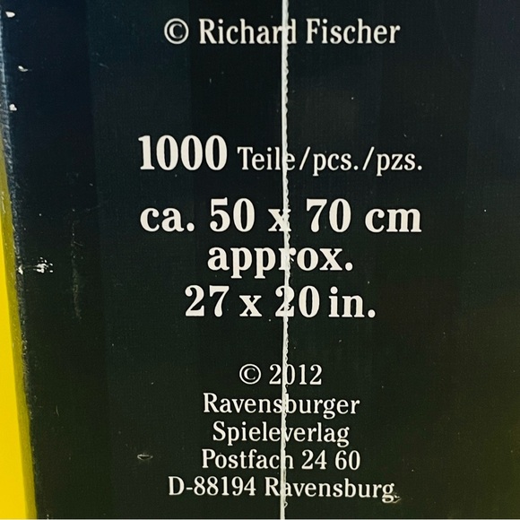 NEW Ravensburger 1000 Pc. Gloss Effect Puzzle 27x20 In. Made In Germany - Picture 8 of 12